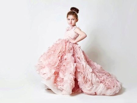Elegantna haljina sa vlakićem za djevojčicu
