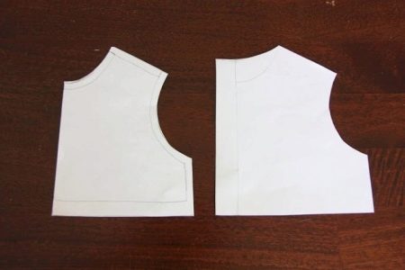 Baptismal gown bodice pattern