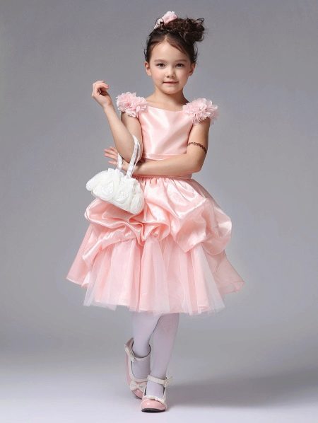 Prom dress para sa kindergarten pink short