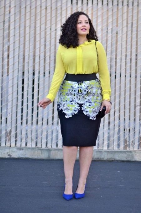Pencil suknja za debelu ženu