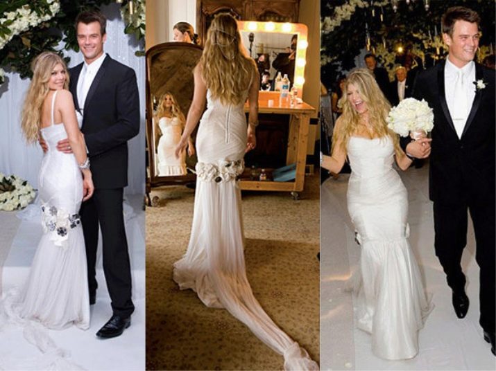 Fergieho svadobné šaty